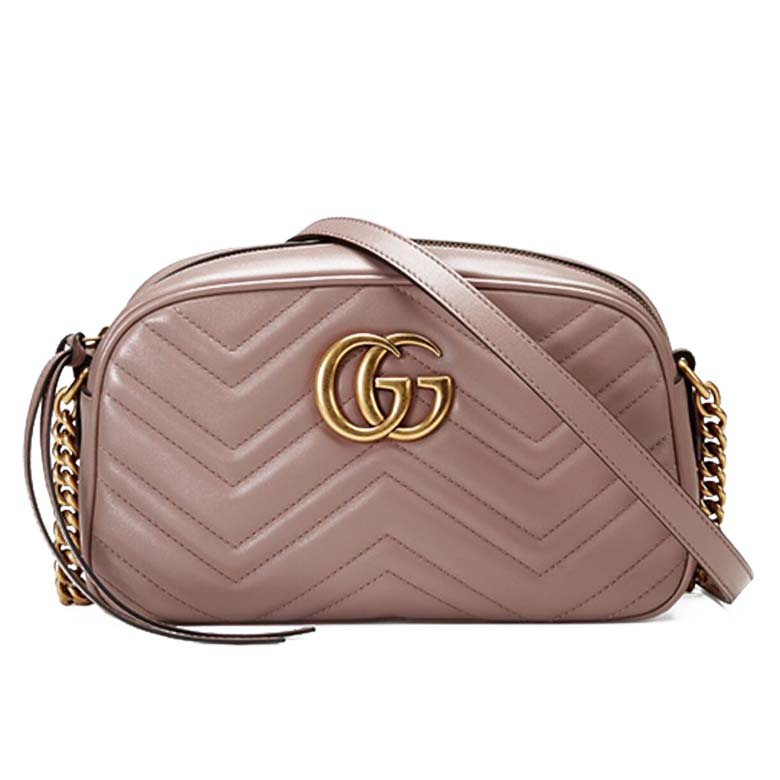 GUCCI GG MARMONT MATELASSÉ MINI BAG ‎448065 （18*12*6cm）